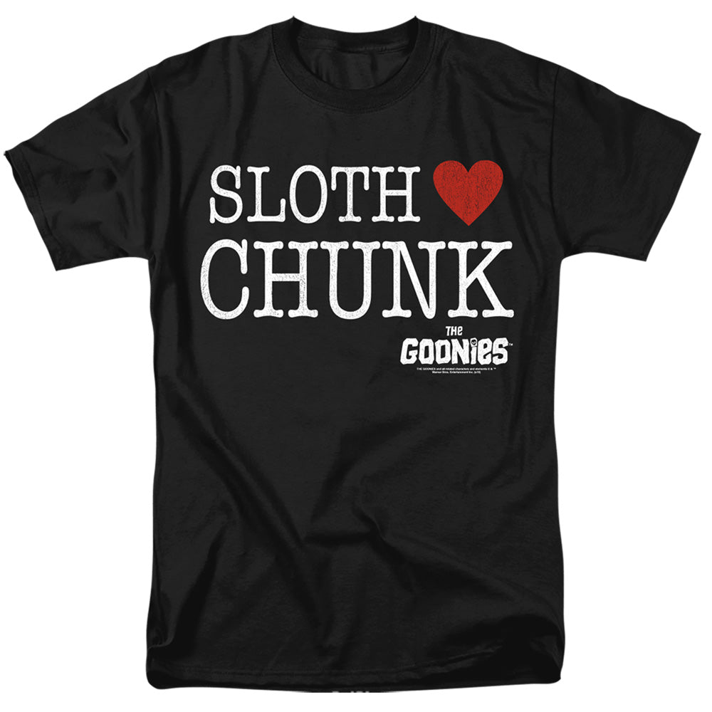 The Goonies Sloth Heart Chunk Mens T Shirt Black