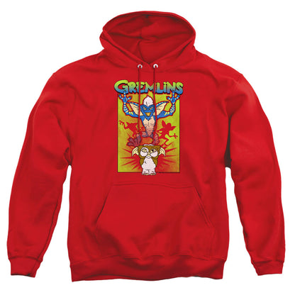Gremlins Be Afraid Mens Hoodie Red