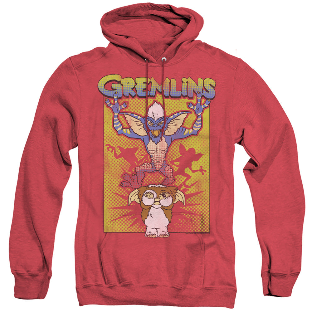 Gremlins Be Afraid Heather Mens Hoodie Red
