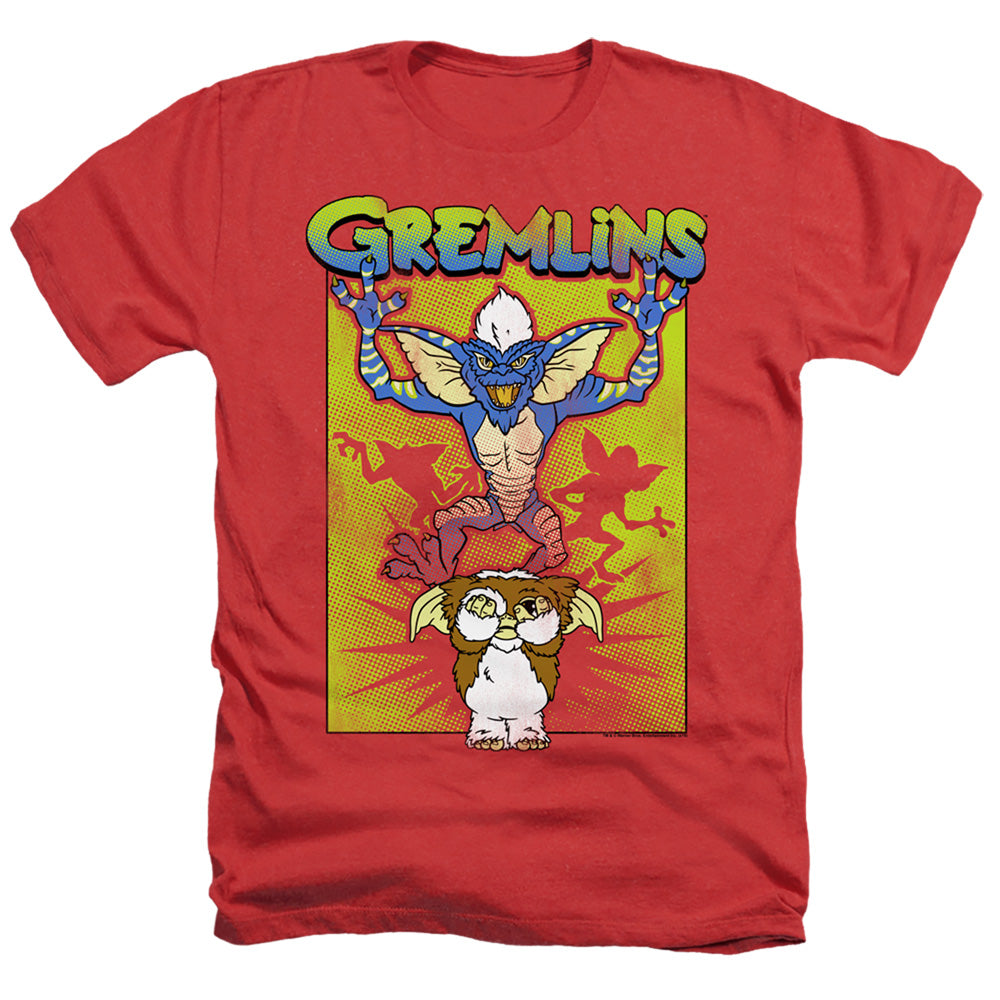 Gremlins Be Afraid Heather Mens T Shirt Red