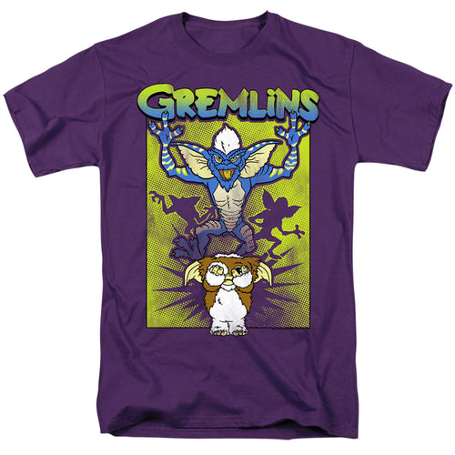 Gremlins Be Afraid Mens T Shirt Purple