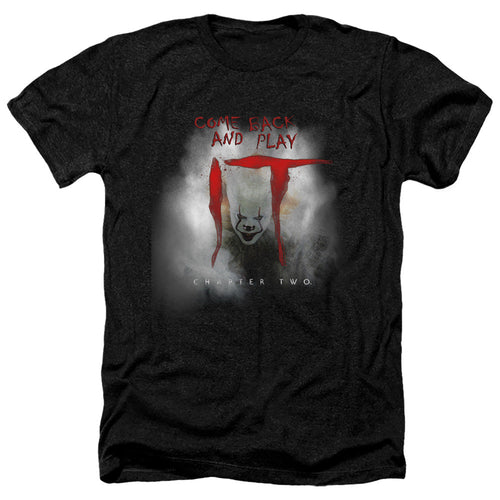 IT 2 Come Back And Play Heather Mens T Shirt Black