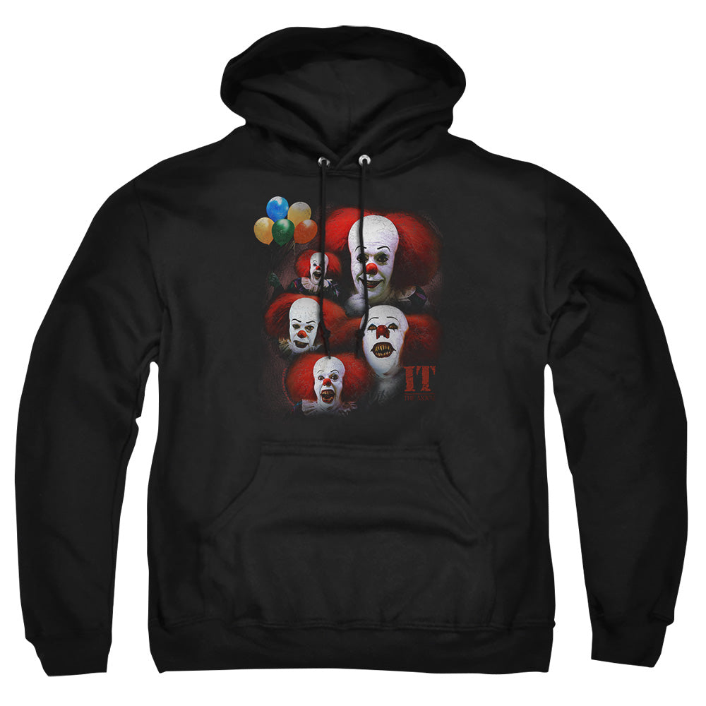 It 1990 Many Faces Of Pennywise Mens Hoodie Black