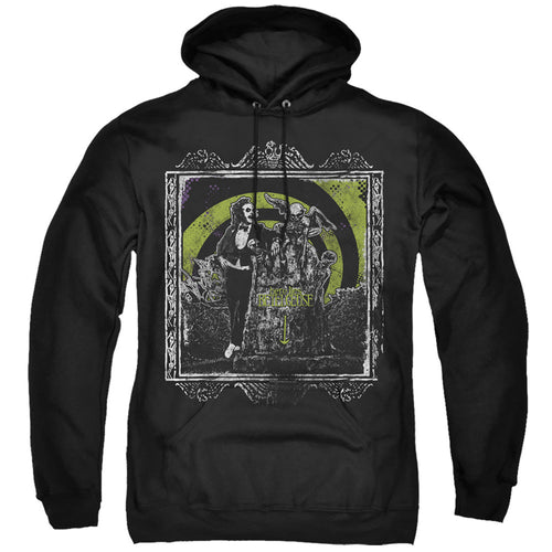 Beetlejuice Here Lies Mens Hoodie Black
