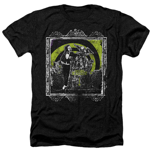 Beetlejuice Here Lies Heather Mens T Shirt Black