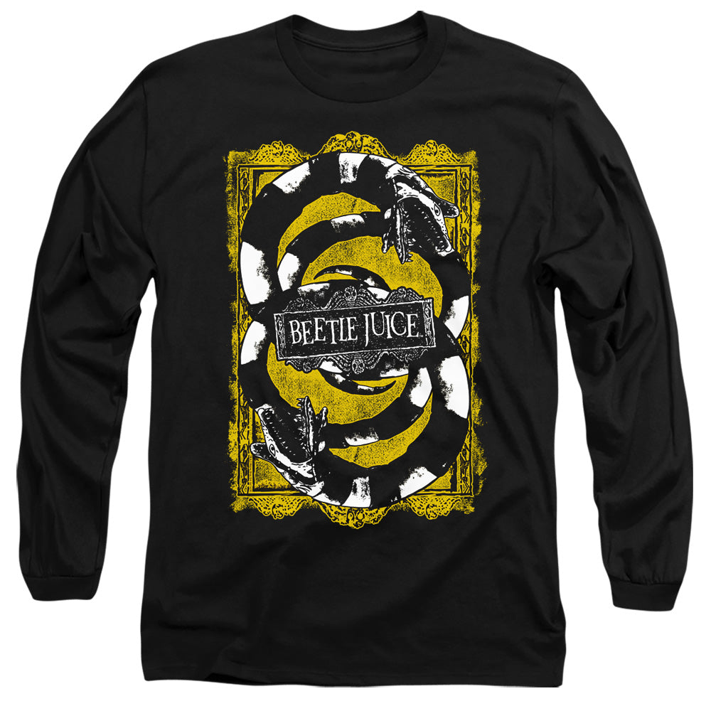 Beetlejuice We Got Worms Mens Long Sleeve Shirt Black Officially Licensed