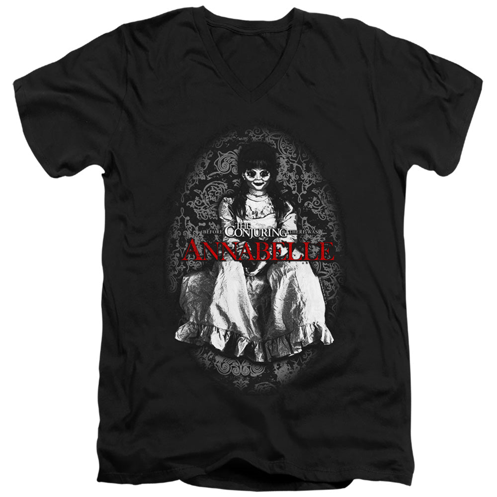 Annabelle Annabelle Mens Slim Fit V-Neck T Shirt Black