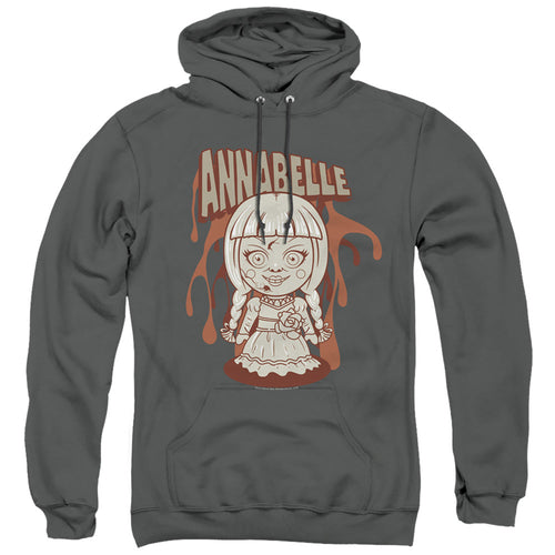 Annabelle Annabelle Illustration Mens Hoodie Charcoal