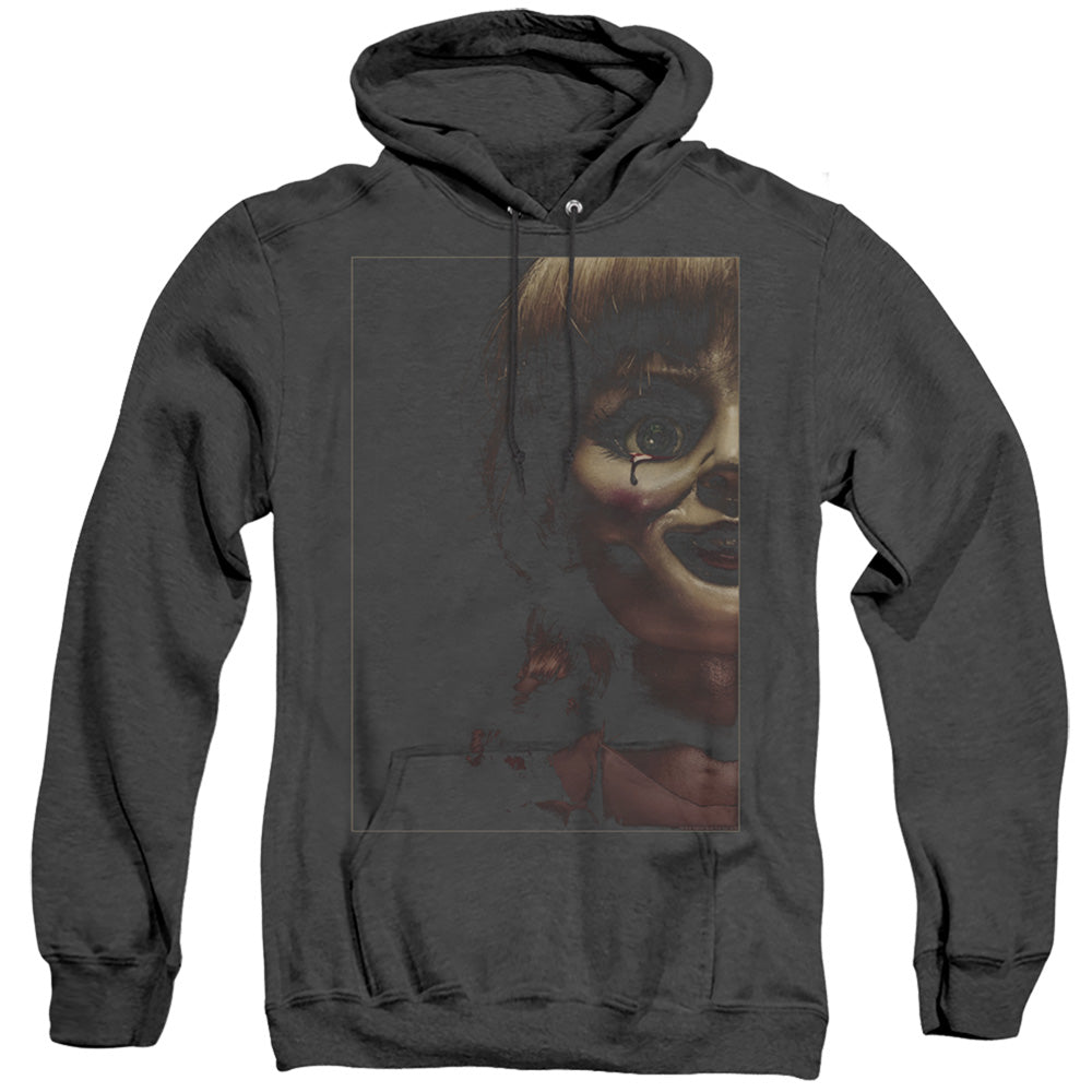 Annabelle Doll Tear Heather Mens Hoodie Black
