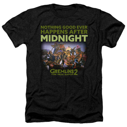 Gremlins 2 After Midnight Heather Mens T Shirt Black