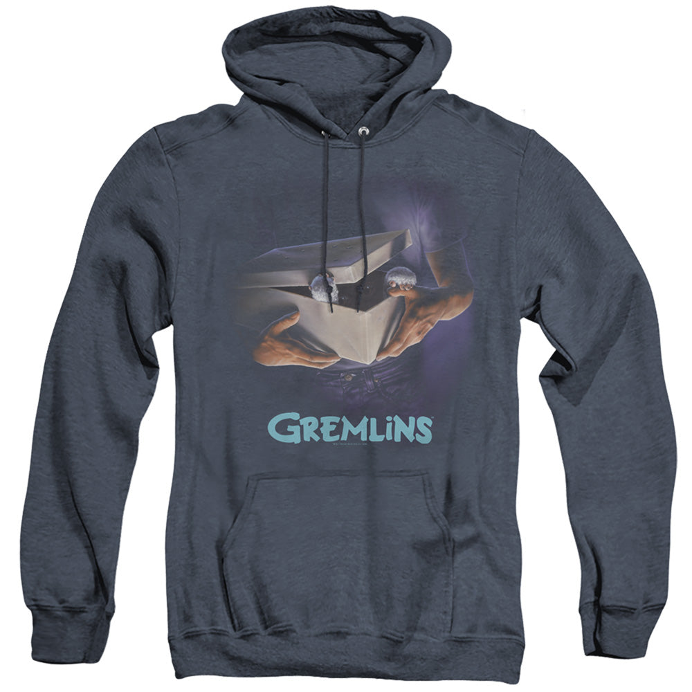 Gremlins Original Poster Heather Mens Hoodie Navy
