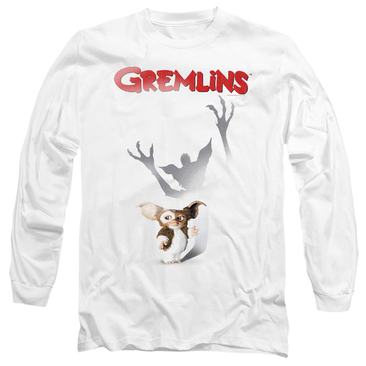 Gremlins Shadow Mens Long Sleeve Shirt White Officially Licensed