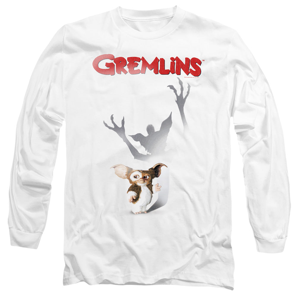 Gremlins Shadow Mens Long Sleeve Shirt White