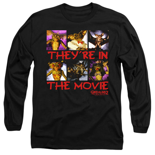Gremlins 2 In The Movie Mens Long Sleeve Shirt Black Officially Licensed