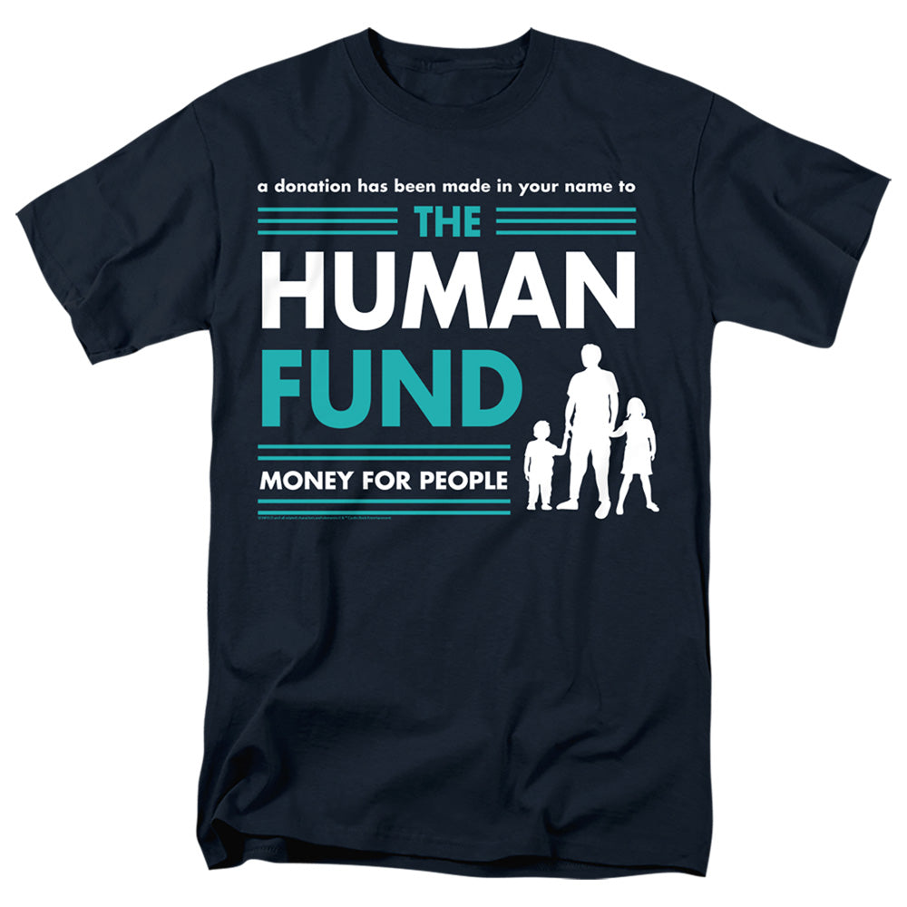 Seinfeld The Human Fund Mens T Shirt Navy