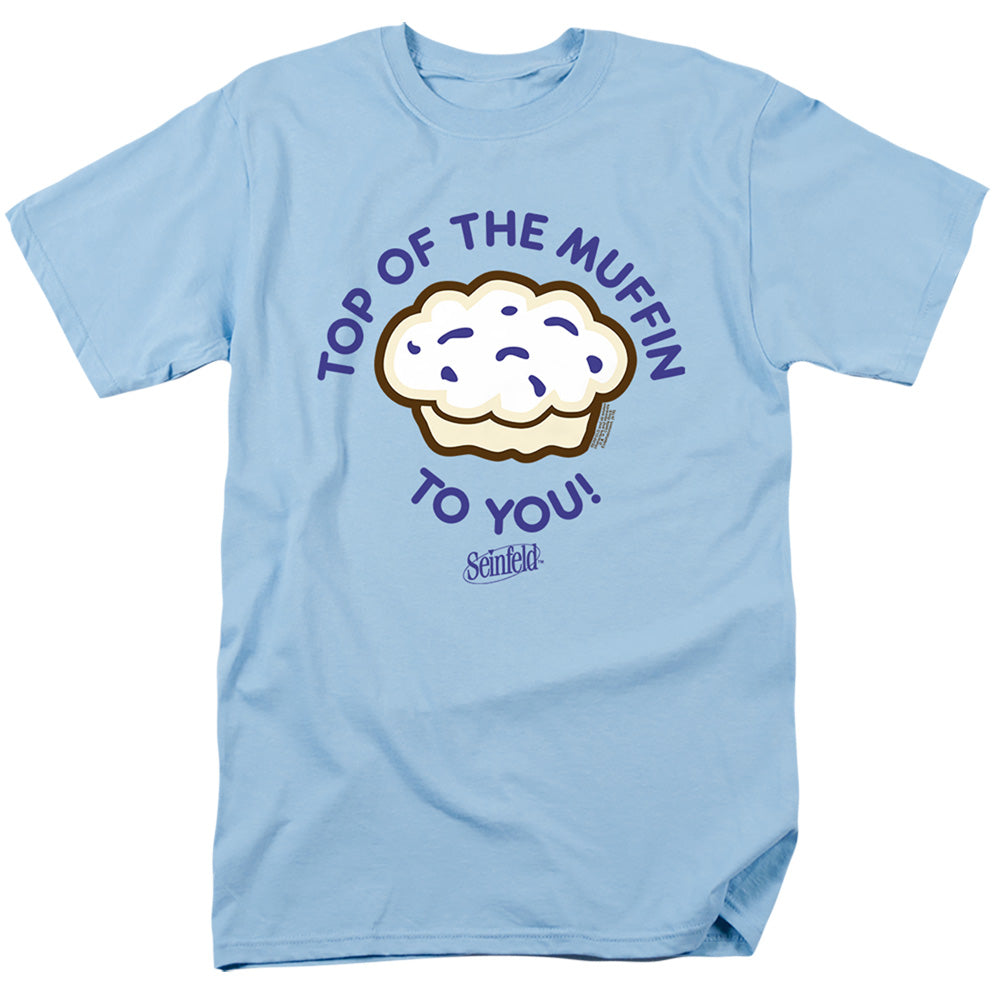 Seinfeld Top Of The Muffin Mens T Shirt Light Blue