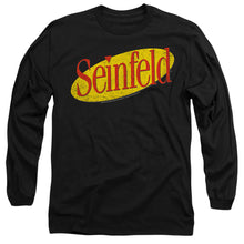 Load image into Gallery viewer, Seinfeld Seinfeld Logo Mens Long Sleeve Shirt Black Officially Licensed
