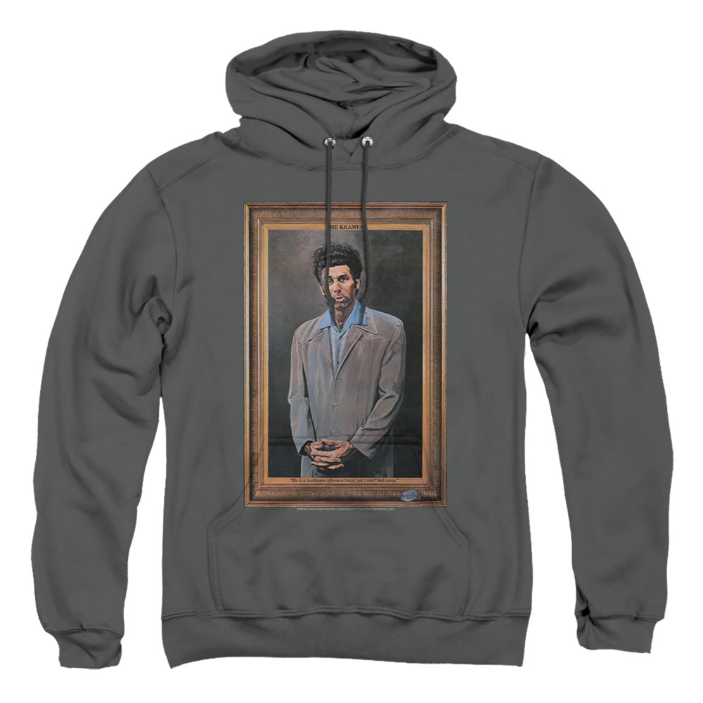 Seinfeld Kramer Portrait Mens Hoodie Charcoal