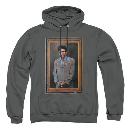 Seinfeld Kramer Portrait Mens Hoodie Charcoal