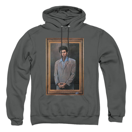 Seinfeld Kramer Portrait Mens Hoodie Charcoal
