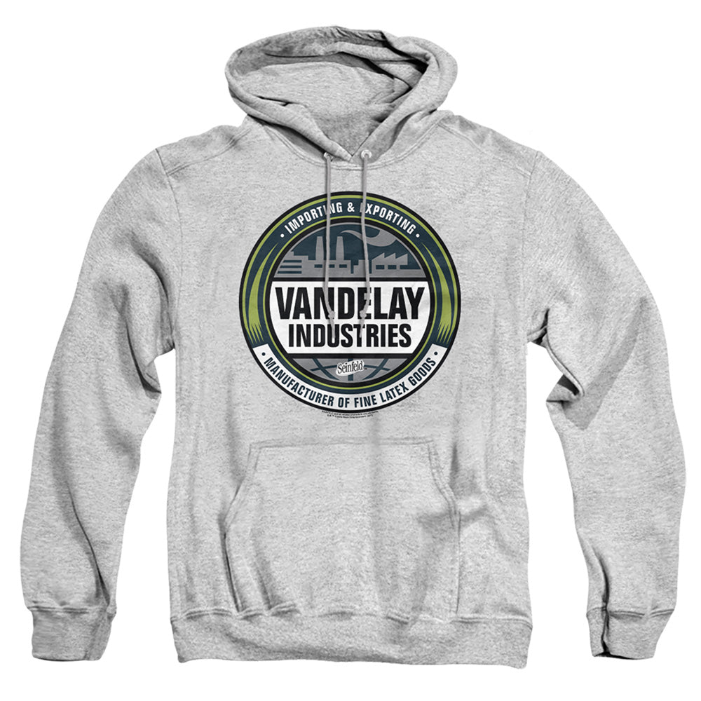 Seinfeld Vendelay Logo Mens Hoodie Athletic Heather