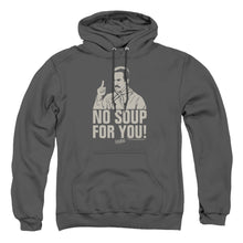 Load image into Gallery viewer, Seinfeld No Soup Mens Hoodie Charcoal
