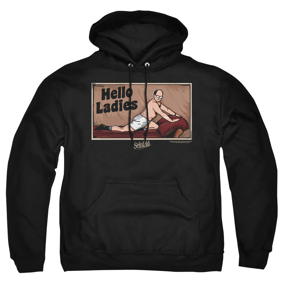 Seinfeld Hello Ladies Mens Hoodie Black