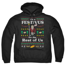 Load image into Gallery viewer, Seinfeld Festive Festivus Mens Hoodie Black
