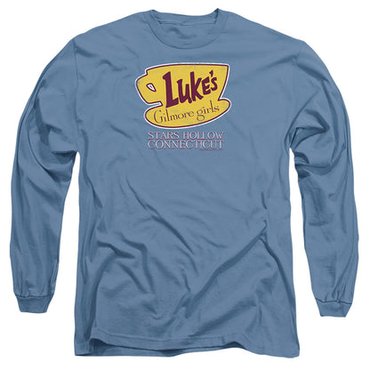 Gilmore Girls Lukes Connecticut Mens Long Sleeve Shirt Carolina Blue Officially Licensed