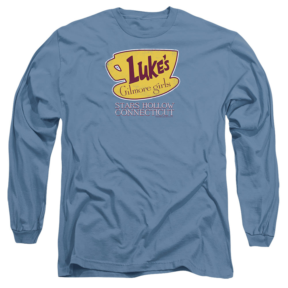 Gilmore Girls Lukes Connecticut Mens Long Sleeve Shirt Carolina Blue Officially Licensed