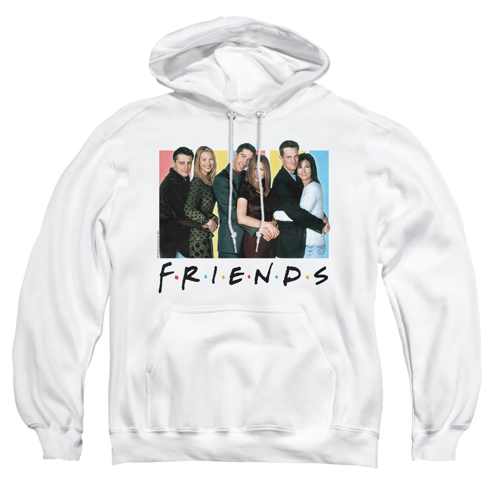 Friends Cast Logo Mens Hoodie White