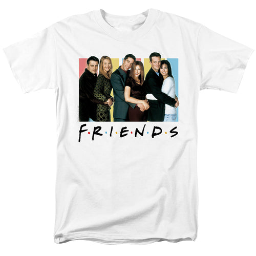 Friends Cast Logo Mens T Shirt White