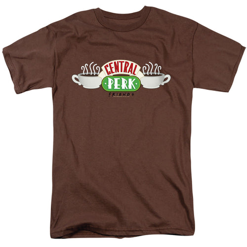 Friends Central Perk Logo Mens T Shirt Coffee
