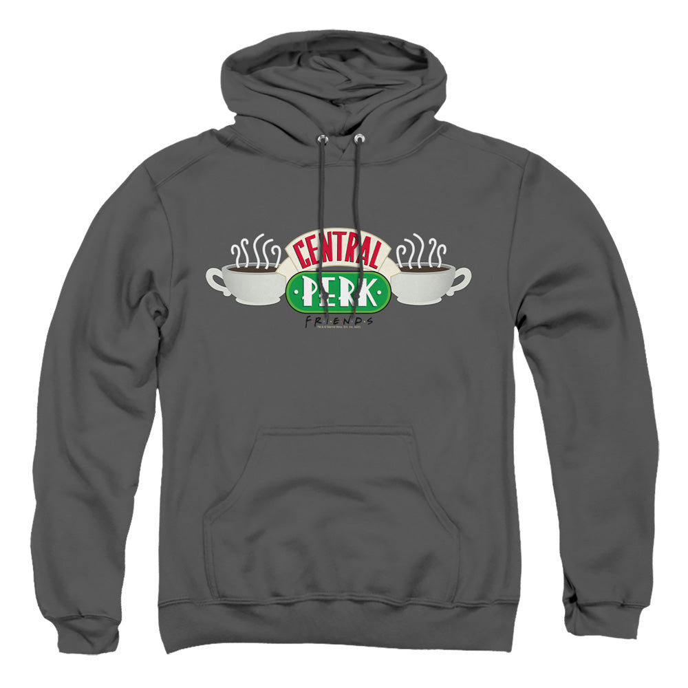 Friends Central Perk Logo Mens Hoodie Charcoal