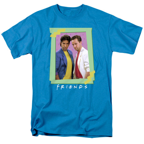 Friends 80S Flashback Mens T Shirt Turquoise