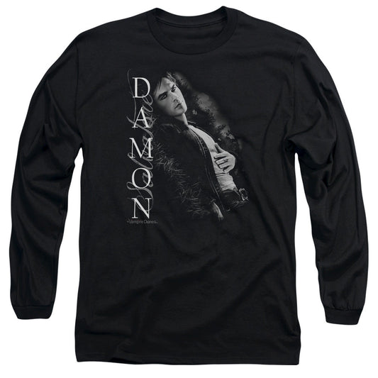 Vampire Diaries Besides Me Mens Long Sleeve Shirt Black Officially Licensed