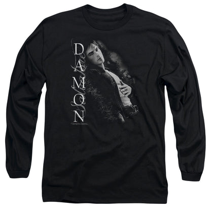 Vampire Diaries Besides Me Mens Long Sleeve Shirt Black Officially Licensed