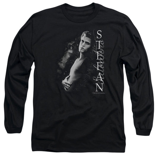 Vampire Diaries Next To Me Mens Long Sleeve Shirt Black Officially Licensed