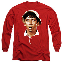 Load image into Gallery viewer, Gilligans Island Gilligans Head Mens Long Sleeve Shirt Red Officially Licensed
