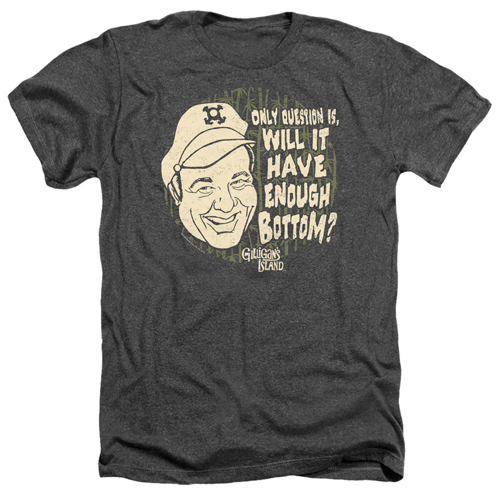 Gilligans Island Enough Bottom Heather Mens T Shirt Charcoal
