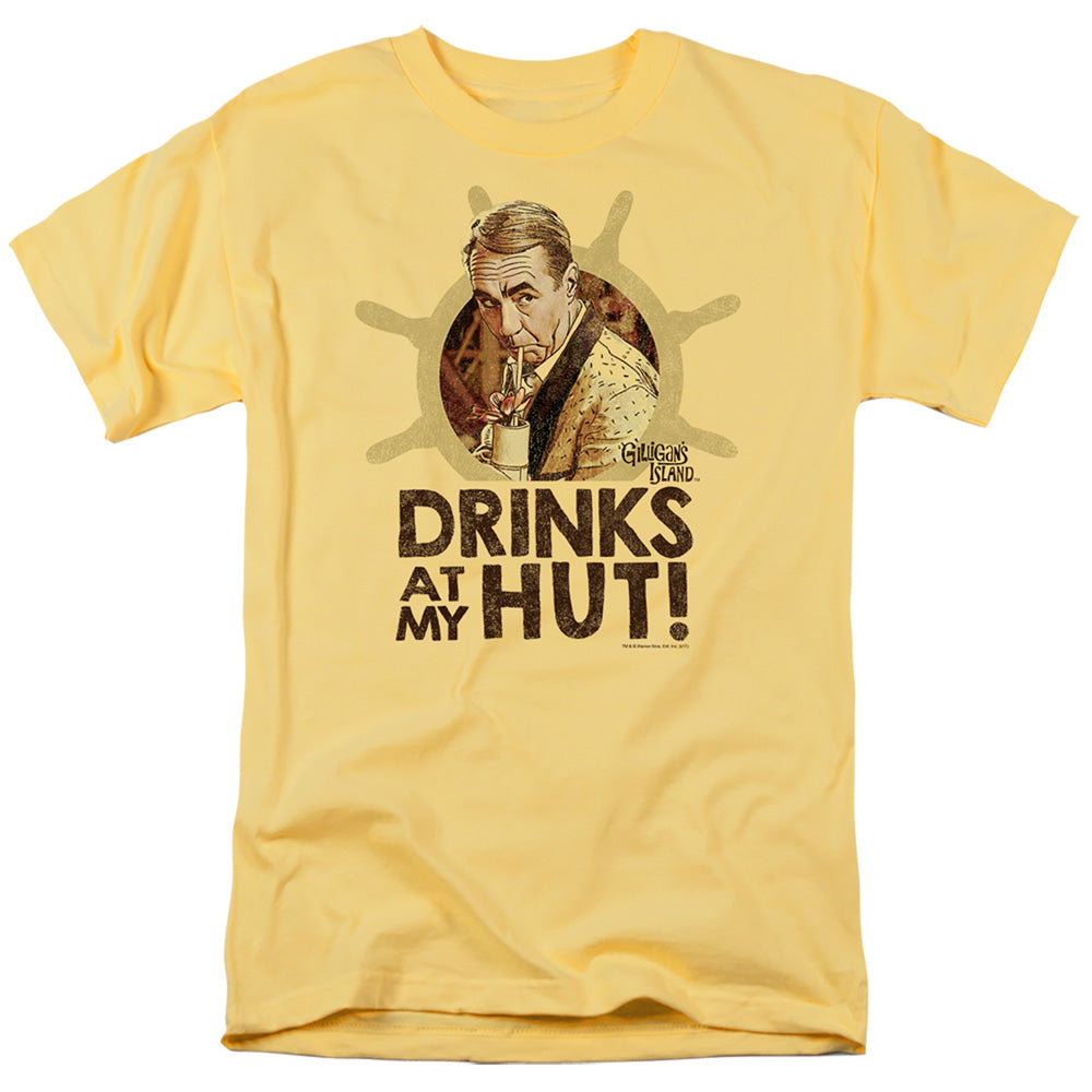 Gilligans Island Drinks Mens T Shirt Banana
