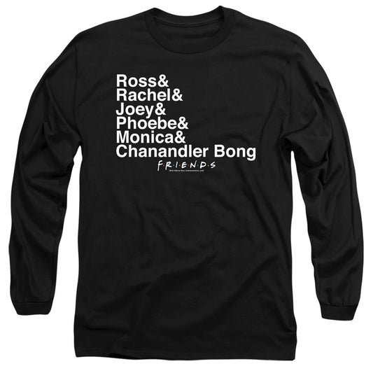Friends Chanandler Bongmens Long Sleeve Shirt Black