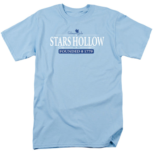 Gilmore Girls Stars Hollow Mens T Shirt Light Blue