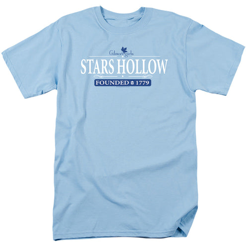 Gilmore Girls Stars Hollow Mens T Shirt Light Blue