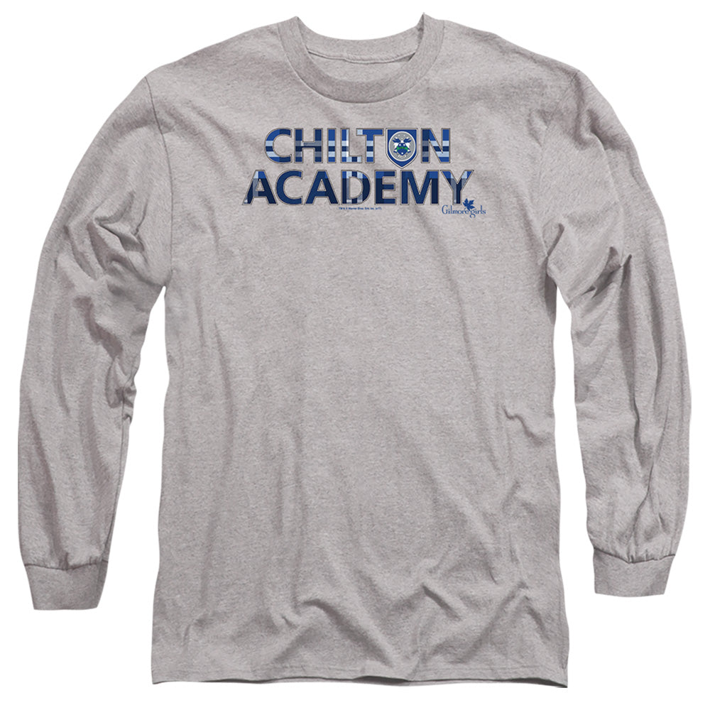 Gilmore Girls Chilton Academy Mens Long Sleeve Shirt Athletic Heather Officially Licensed