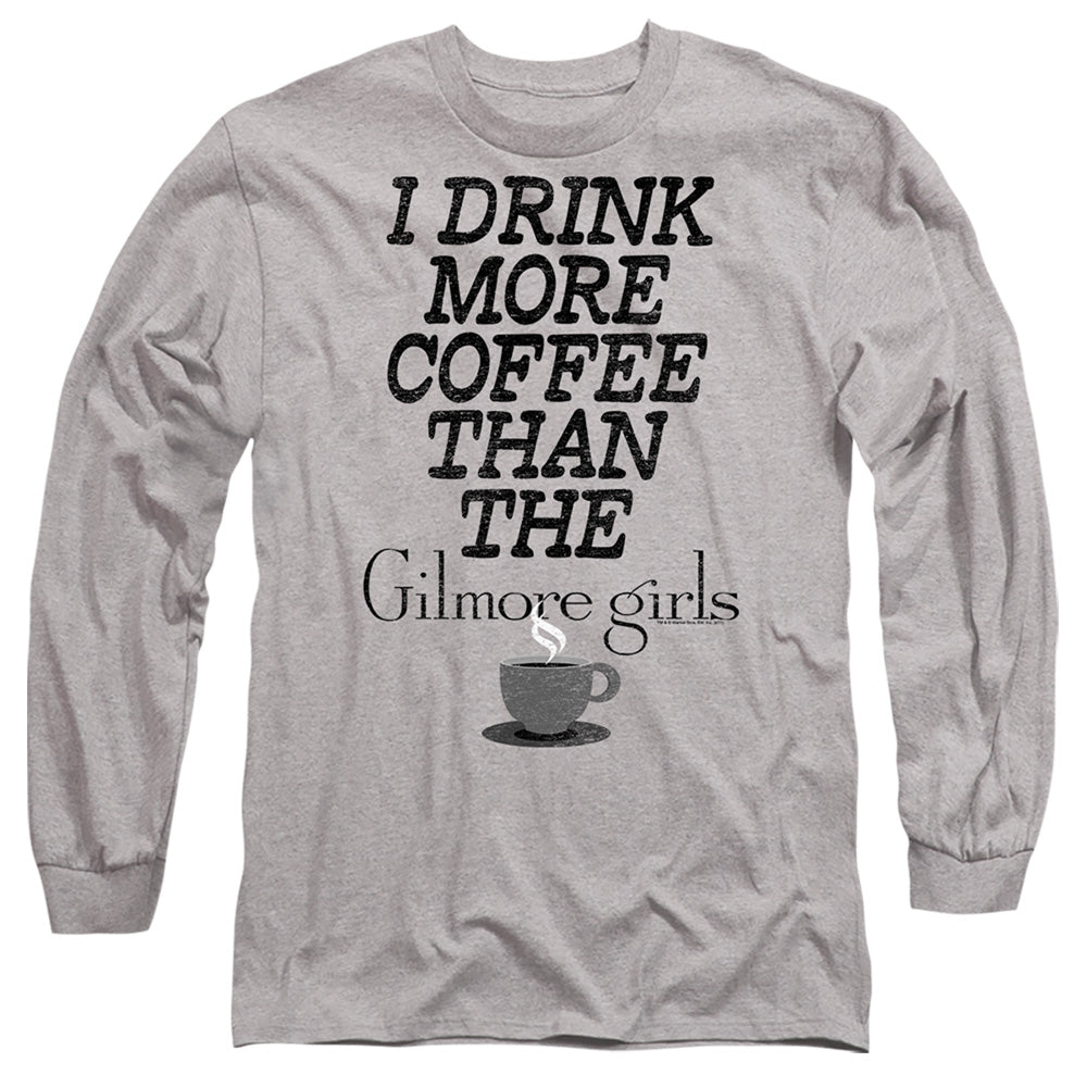 Gilmore Girls More Coffee- L S Adult 18 1 -Athletic Heather