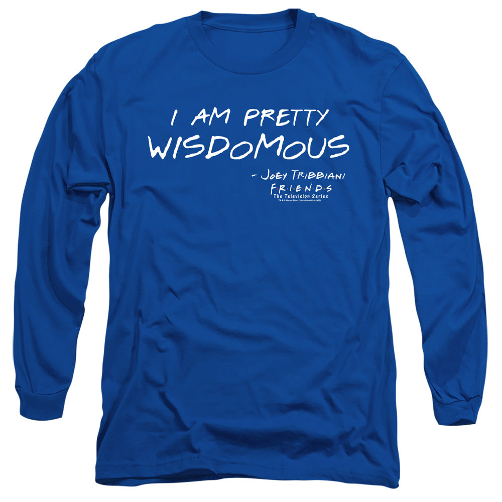 Friends Wisdomous Mens Long Sleeve Shirt Royal Officially Licensed