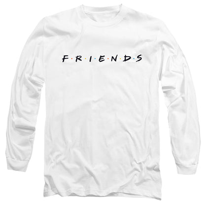 Friends Logo Mens Long Sleeve Shirt White Officially Licensed