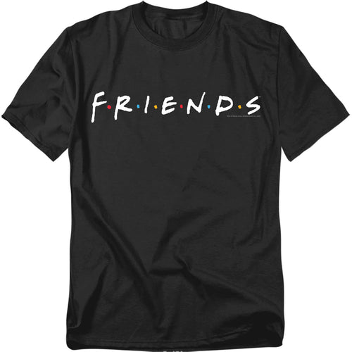 Friends Logo Mens T Shirt Black