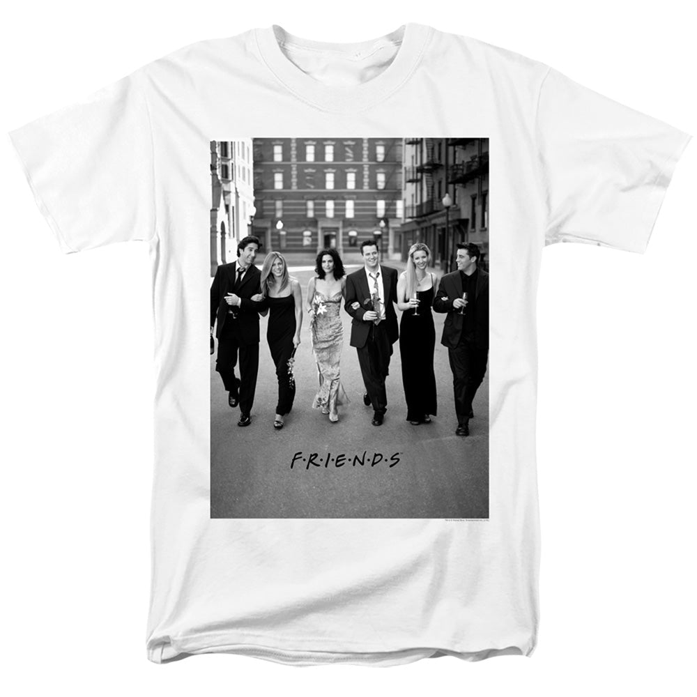 Friends Walk The Streets Mens T Shirt White